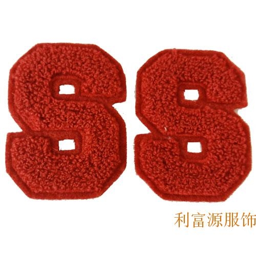 毛巾绣、毛巾绣花章、贴布毛巾绣、毛线绣花